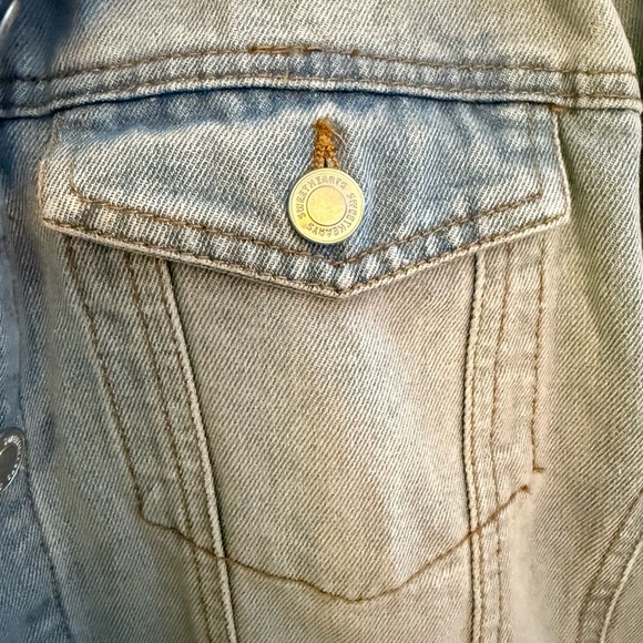 SWEETHEART LA 2X FRINGED BUTTON UP DENIM JACKET IN LIGHT WASH Cowgirl 90’s - Picture 9 of 13